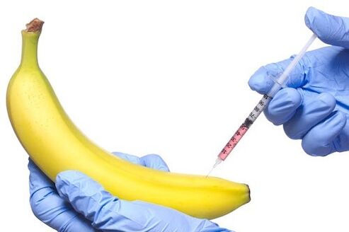 injekcijsko povečanje penisa na primeru banane