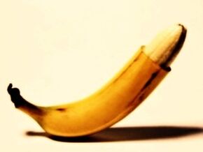 banana simbolizira povečan penis